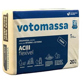 Argamassa Flexível AC III Cinza Colante 20kg Votomassa - Votorantin