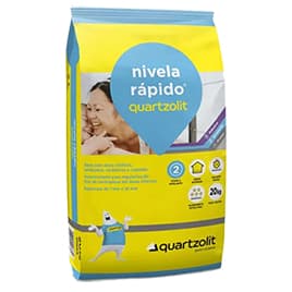 Argamassa Autonivelante Nivela Rápido Cinza 20kg Quartzolit